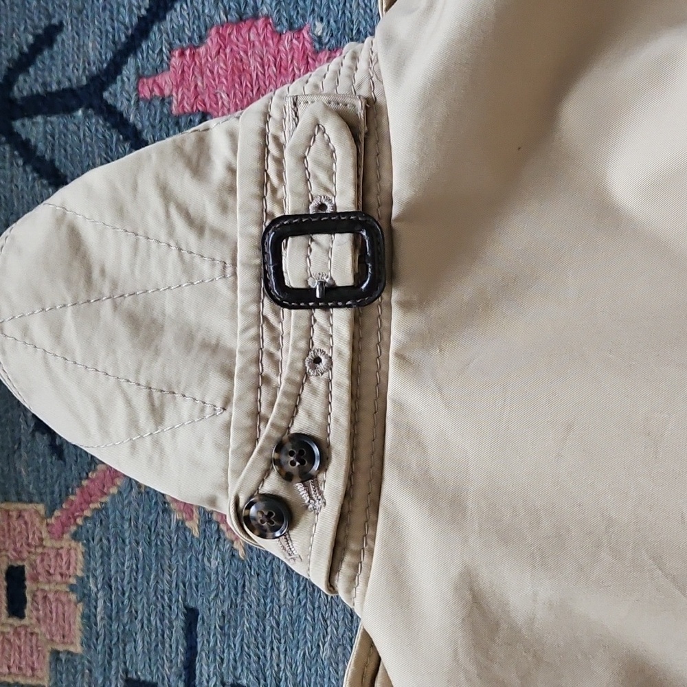 Banana Republic X Olivia Palermo Trench Coat Bell Sleeves Size Petite Small - Picture 12 of 12